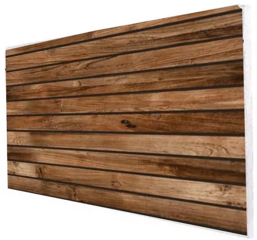 Διακοσμητική Πλάκα Επένδυσης Εφέ Ξύλου Καφέ, Ανάγλυφη Υφή, Θερμομονωτική, Ανθεκτική στην Υγρασία, 50x100cm, Πάχος 2,5cm