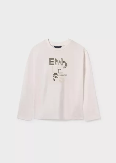 Παιδική Μπλούζα Μακρυμάνικη Κρεμ