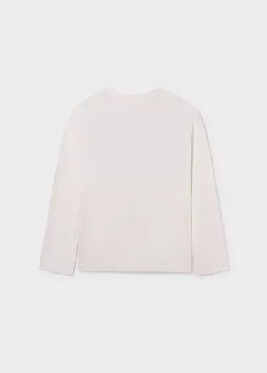 Παιδική Μπλούζα Μακρυμάνικη Κρεμ