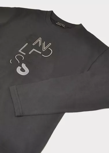 Παιδική Μπλούζα Μακρυμάνικη Γκρι Σκουρο Basic