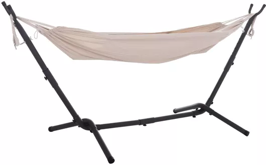 Αιώρα HomeMarkt Υφασμάτινη με Βάση 265x93x105cm Γκρι