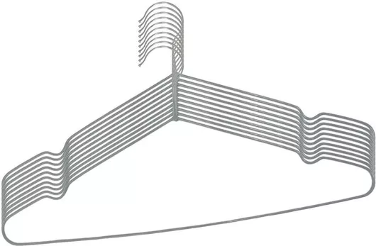 Κρεμάστρες Ρούχων Ankor Γκρι 841974 10τμχ.