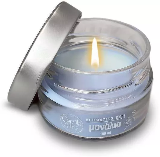 Αρωματικό Κερί Candle n'Art σε Βάζο με Άρωμα Μανόλια 106gr.