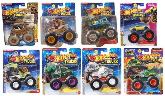 Όχημα Hot Wheels Μonster Truck σε Τυχαίο Σχέδιο 1τμχ