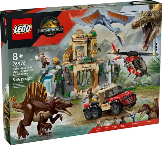 Lego Jurassic World Spinosaurus & Quetzalcoatlus Air Mission για 8+ Ετών #76976