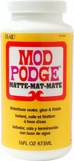 Mod Podge Matte Decoupage Glue, Plaid CS11305, 473ml, Dimensions: (not specified), Quantity: 1, Color: Matte