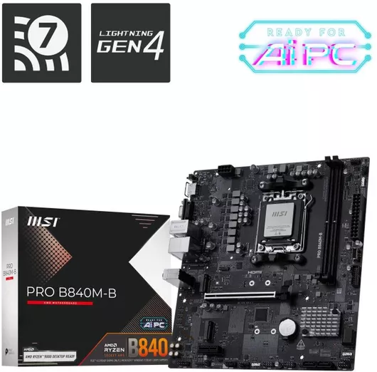 Motherboard MSI PRO B840M-B Micro ATX με AMD AM5 Socket