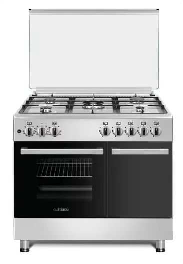 Κουζίνα Calfer Gas 64lt με Εστίες Υγραερίου Π90cm Inox