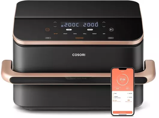 Cosori Dual Blaze TwinFry Air Fryer με Wi-Fi & Διπλό Αποσπώμενο Κάδο 10lt Μαύρο