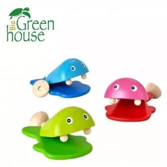 Plan Toys Ξύλινη Καστανιέτα (Διάφορα Σχέδια) 1τμχ. για ηλικίες 3+