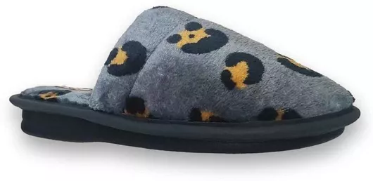 Ανατομικές Γυναικείες Παντόφλες με Γούνα Γκρι