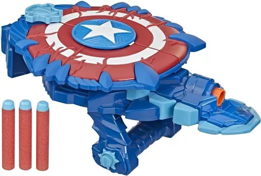 Nerf Εκτοξευτής Mech Strike Monster Hunters Captain America Monster Blast Shield Marvel Avengers για 5+ Ετών