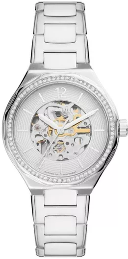 Γυναικείο Ρολόι Fossil με Ασημί Μεταλλικό Μπρασελέ