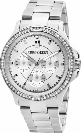 Γυναικείο Ρολόι Dyrberg/Kern Γυναικείο 38mm Μπαταρίας με Ασημί Μεταλλικό Μπρασελέ