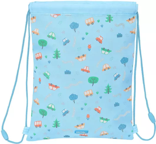Σχολική Τσάντα Σχοινιά Safta Coches 26 X 34 X 1 Cm Μπλε