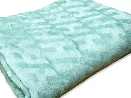 Κουβέρτα Fleece Μονή 160x220cm Soft Μέντα