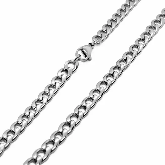 Αλυσίδα Λαιμού Piercing.gr Ανδρική Cuban από Ατσάλι Μήκους 45cm