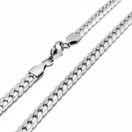 Αλυσίδα Λαιμού Piercing.gr Ανδρική Cuban από Ατσάλι Μήκους 45cm