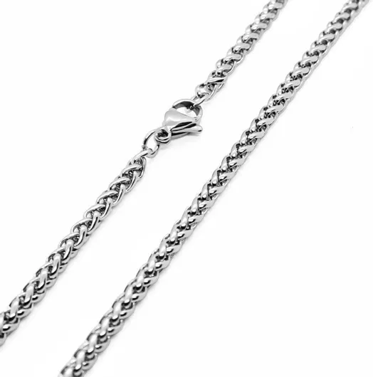 Αλυσίδα Λαιμού Piercing.gr Ανδρική από Ατσάλι Λεπτή Πάχους 3mm & Μήκους 55cm