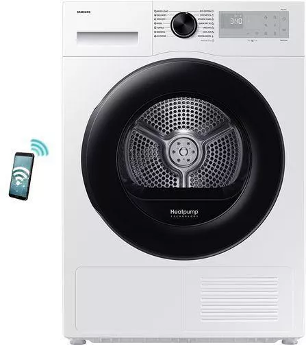 Στεγνωτήριο Samsung DV90DG52A0AHLE 9kg A+++ με Αντλία Θερμότητας