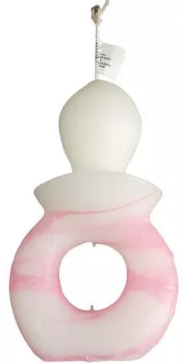 Πασχαλινή Λαμπάδα Στρογγυλή 16cm. Ροζ