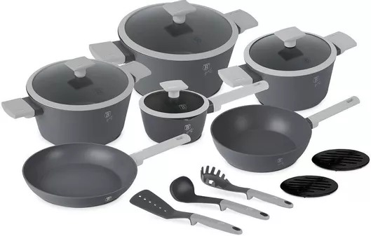 Σετ Μαγειρικά Σκεύη Berlinger Haus Aspen από Αλουμίνιο Aspen Collection με Αντικολλητική Επίστρωση 15τμχ.
