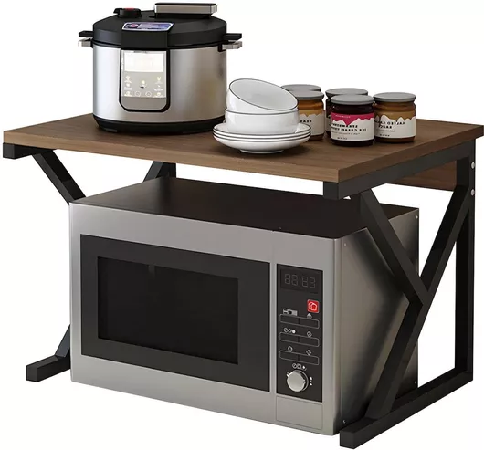 Ραφιέρα Κουζίνας ArteLibre Μεταλλική 54x35x34cm Καφέ