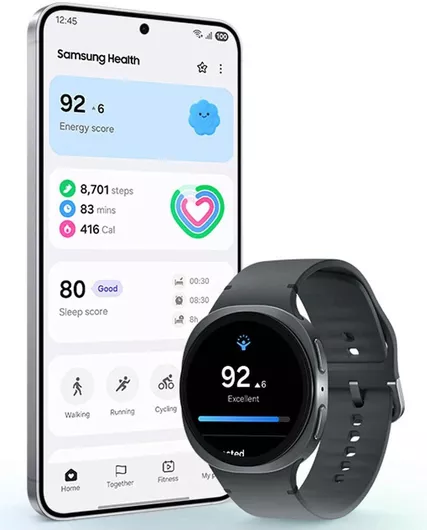 Samsung Galaxy Watch8 Aluminium 44mm  (Dark Gray)