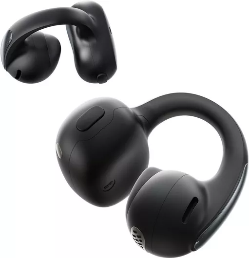 Bluetooth Handsfree Ακουστικό Baseus Bowie MC1 Open Ear με Αντοχή στον Ιδρώτα & Θήκη Φόρτισης Μαύρο