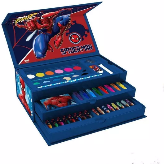 Σετ Ζωγραφικής Spiderman σε Βαλιτσάκι 26.3x13.7cm 52τμχ.