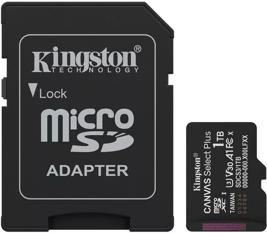 Κάρτα Μνήμης 1tb Microsdhc Memory Card Adapter Kingston Canvas Select Plus Class 10 Uhs-i Read Speed Up To 150mb/s
