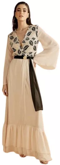 Anna Samouka Off White Dress