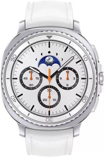 Samsung Galaxy Watch8 Classic LTE Stainless Steel 46mm Αδιάβροχο LTE & Παλμογράφο (Λευκό)