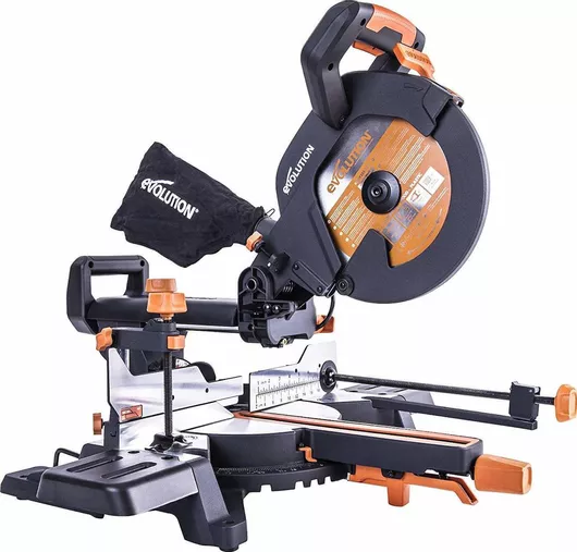 Φαλτσοπρίονο Evolution Συρόμενο με Ισχύ 2000W & Δίσκο Κοπής Διαμέτρου 255mm