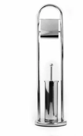 Αξεσουάρ Μπάνιου Tema Σετ Inox Σετ 2τμχ. Ασημί