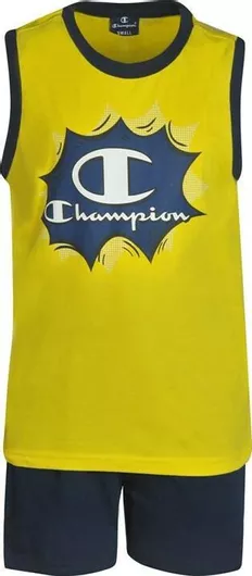 Champion Παιδικό Σετ με Σορτς Καλοκαιρινό 2τμχ Κίτρινο