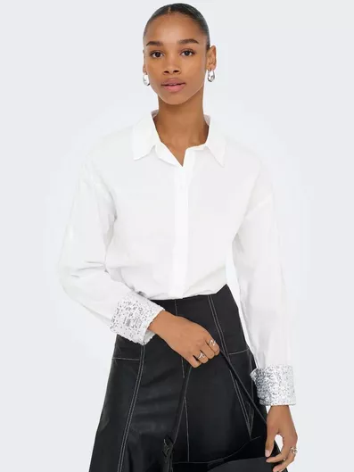 Μακρυμάνικο Γυναικείο Πουκάμισο Λευκό