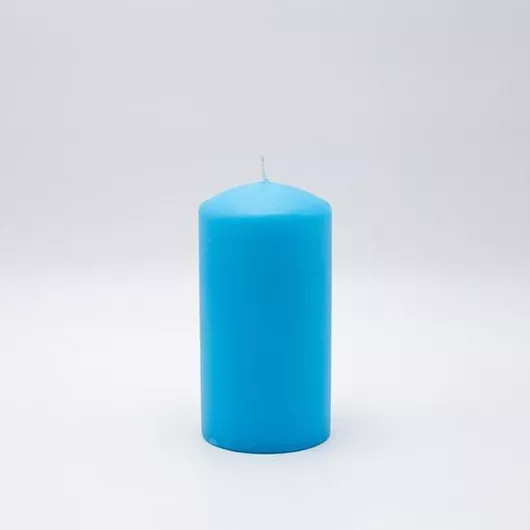 Κερί Eurolamp Κορμός 7x14cm Μπλε Ραφ