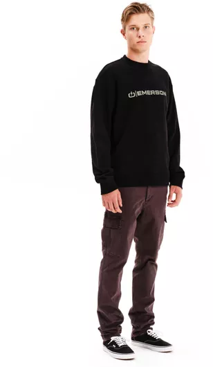 Emerson Ανδρικό Φούτερ Μαύρο