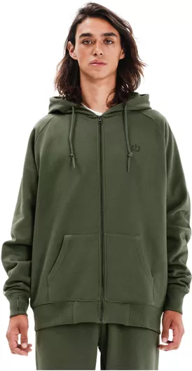 Emerson Ανδρικό Φούτερ Fleece με Φερμουάρ Olive Green