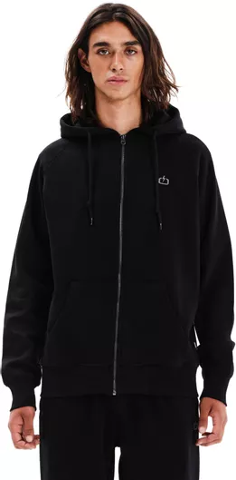 Emerson Ανδρικό Φούτερ Fleece με Φερμουάρ Μαύρο