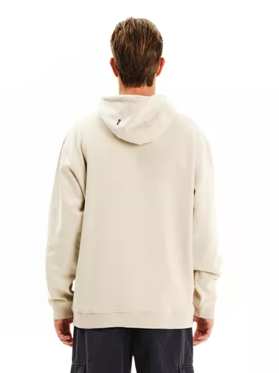 Emerson Ανδρικό Oversized Φούτερ Fleece με Κουκούλα Clay Grey