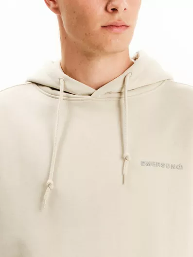 Emerson Ανδρικό Oversized Φούτερ Fleece με Κουκούλα Clay Grey