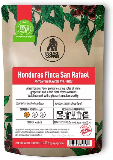 Καφές Espresso Ingagi Honduras Finca San Rafael 250g σε Κόκκους