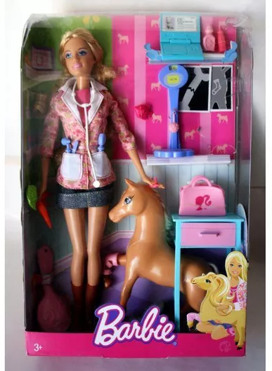 Barbie Pet Vet & Pony (2008) Κούκλα για Παιδιά 3+ Ετών