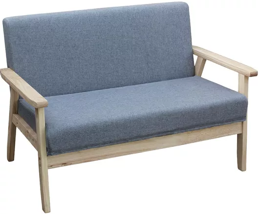 Διθέσιος Καναπές Γκρι 113x62x73cm