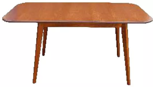 Brittan Τραπέζι Κουζίνας Επεκτεινόμενο από Μασίφ Ξύλο Light Walnut 120+40x80x75cm