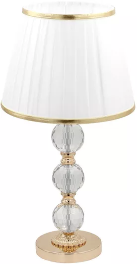 Keskor Μεταλλικό Πορτατίφ για Ντουί E27 με Χρυσό Καπέλο & Βάση