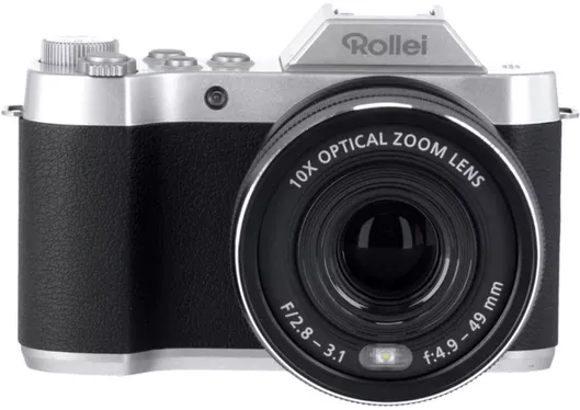 Rollei Powerflex Compact Φωτογραφική Μηχανή 8MP 10x Οπτικό Ζουμ Ασημί