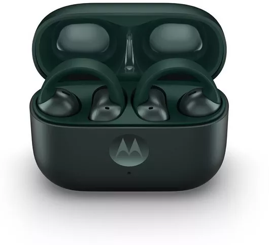 Motorola Moto Buds Loop Bluetooth Handsfree με Αντοχή στον Ιδρώτα & Θήκη Φόρτισης Πράσινο